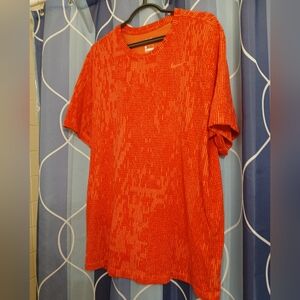 Nike Vibrant Orange Mens Short Sleeve DriFit Tee XL
